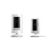 Ring Stick Up Cam Battery with Ring Indoor Cam (2nd Gen), White
